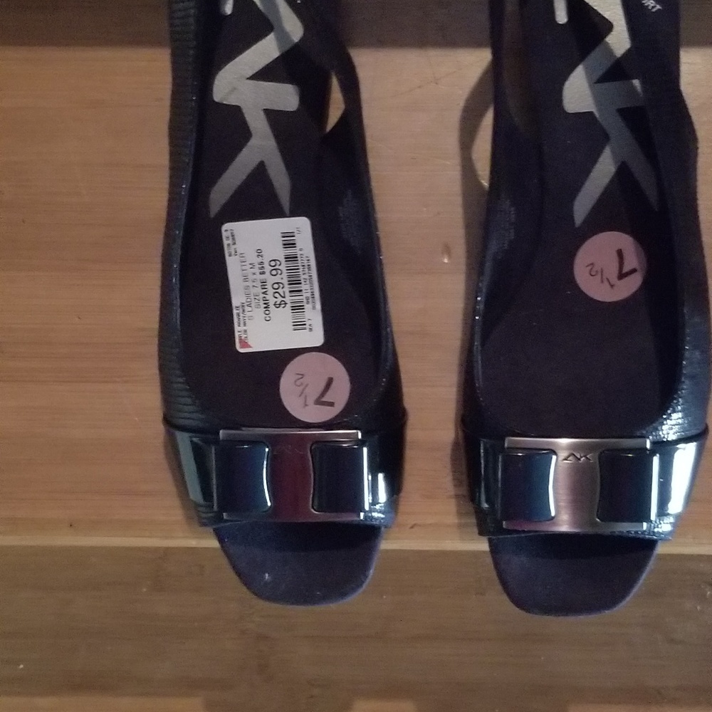 Dressy Flats in Navy Blue